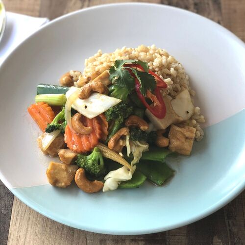 Vegan Stir-Fried Tofu with Cashews (Fitness)