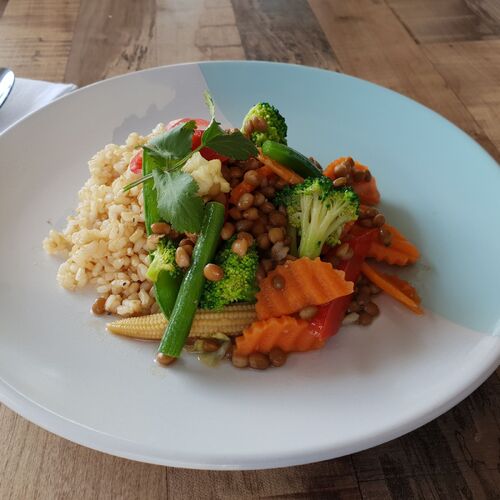 Vegan Asian Style Vegetables with Lentils (Fitness)