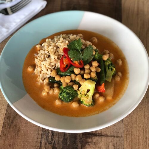 Vegan Red Curry with Chickpeas (Fitness)