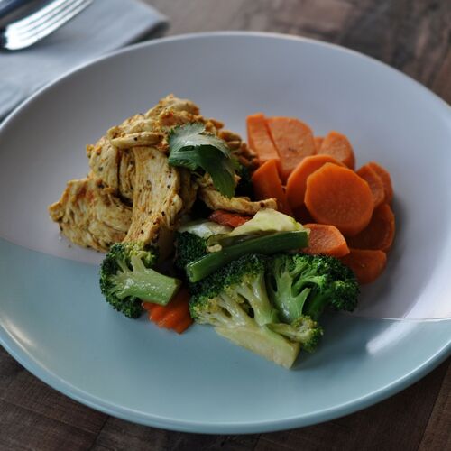 Moroccan Chicken with Vegetables & Sweet Potato (Fitness)